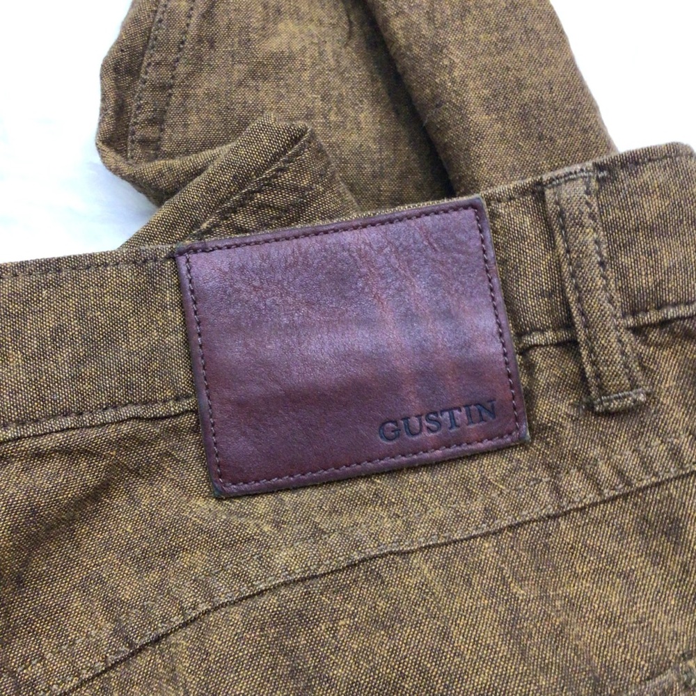 Gustin Jeans Mens Straight 5 Pocket Knit 34 - Picture 3 of 11